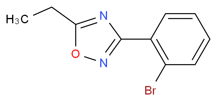 3-(2-bromophenyl)-5-ethyl-1,2,4-oxadiazole_分子结构_CAS_1072944-70-7