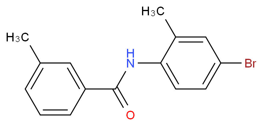 N-(4-Bromo-2-methylphenyl)-3-methylbenzamide_分子结构_CAS_349397-95-1)