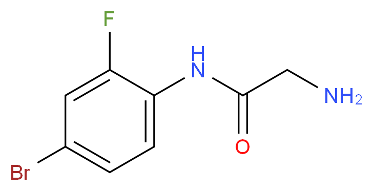 N~1~-(4-bromo-2-fluorophenyl)glycinamide_分子结构_CAS_1017022-11-5)