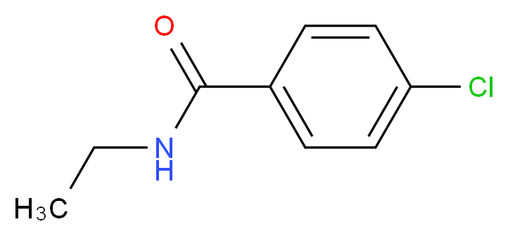 4-chloro-N-ethylbenzamide_分子结构_CAS_26930-17-6