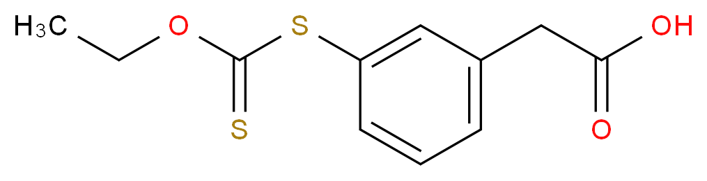 3-Ethoxythiocarbonylsulfamylphenyl Acetic Acid_分子结构_CAS_887354-92-9)