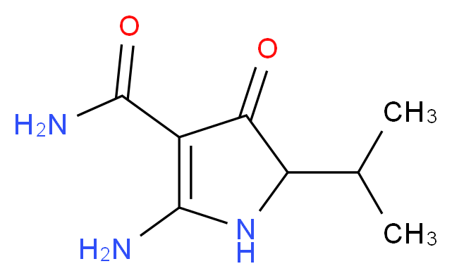 2-amino-5-isopropyl-4-oxo-4,5-dihydro-1H-pyrrole-3-carboxamide_分子结构_CAS_)