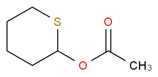 Acetic Acid Tetrahydro-2H-thiopyran-2-yl Ester_分子结构_CAS_14711-62-7)