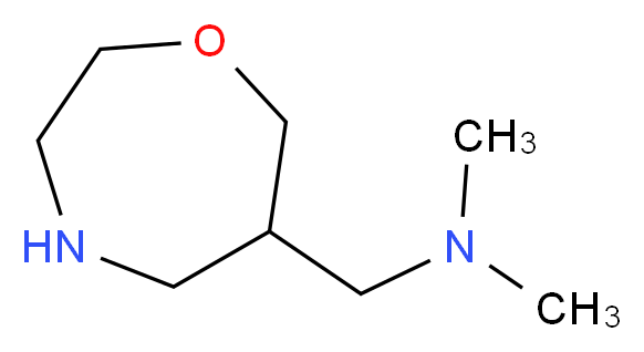 N,N-dimethyl-1-(1,4-oxazepan-6-yl)methanamine_分子结构_CAS_1256643-29-4)