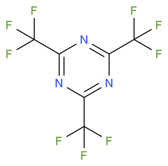 tris(trifluoromethyl)-1,3,5-triazine_分子结构_CAS_368-66-1