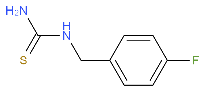 [(4-fluorophenyl)methyl]thiourea_分子结构_CAS_405-74-3