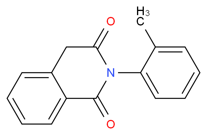 2-(2-methylphenyl)-1,2,3,4-tetrahydroisoquinoline-1,3-dione_分子结构_CAS_101273-81-8