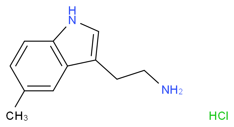 3-(Aminoethyl)-5-methyl-1H-indole hydrochloride_分子结构_CAS_)