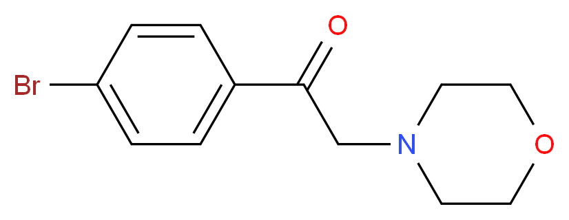 1-(4-bromophenyl)-2-(morpholin-4-yl)ethan-1-one_分子结构_CAS_20099-96-1