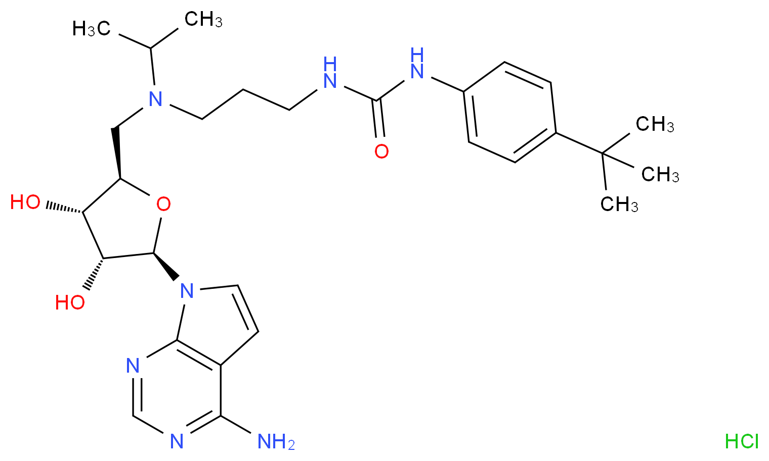 EPZ004777 HCl_分子结构_CAS_1380316-03-9)