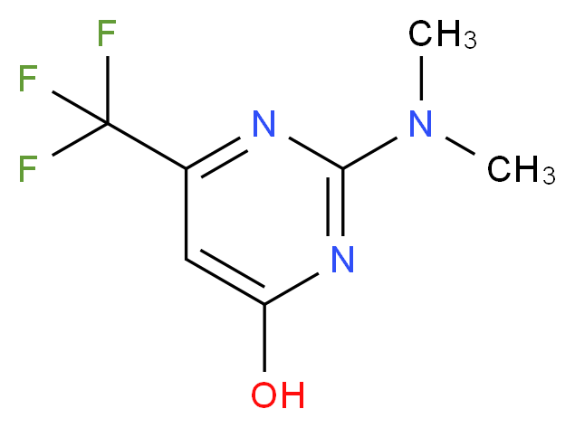 2-(dimethylamino)-6-(trifluoromethyl)pyrimidin-4-ol_分子结构_CAS_55545-80-7