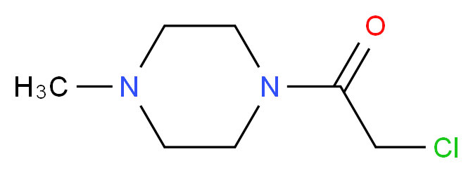 2-chloro-1-(4-methylpiperazin-1-yl)ethan-1-one_分子结构_CAS_40340-73-6