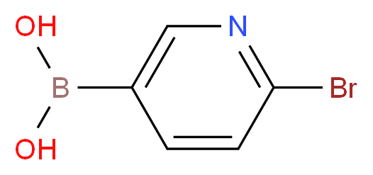 6-溴-3-吡啶基硼酸_分子结构_CAS_223463-14-7)