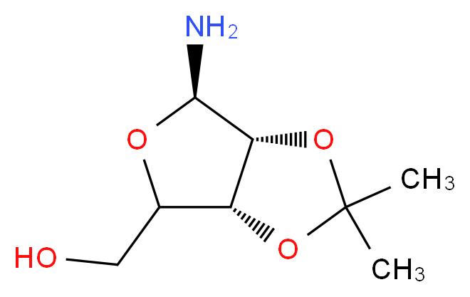 [(3aR,6R,6aR)-6-amino-2,2-dimethyl-tetrahydro-2H-furo[3,4-d][1,3]dioxol-4-yl]methanol_分子结构_CAS_29836-10-0