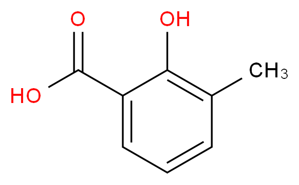 2-hydroxy-3-methylbenzoic acid_分子结构_CAS_83-40-9