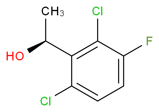 (S)-1-(2,6-Dichloro-3-fluoro-phenyl)-ethanol_分子结构_CAS_877397-65-4)