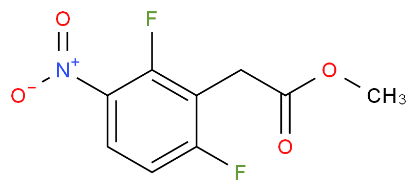 methyl 2-(2,6-difluoro-3-nitrophenyl)acetate_分子结构_CAS_361336-79-0