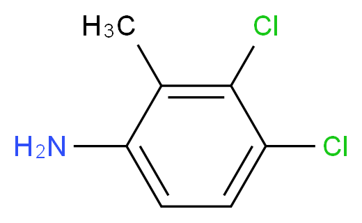 3,4-dichloro-2-methylaniline_分子结构_CAS_62077-25-2