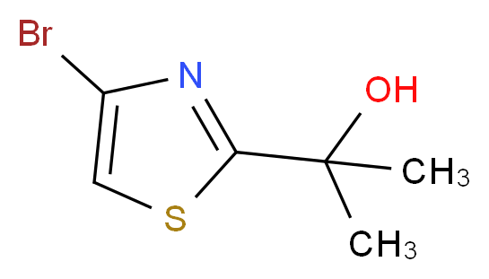 2-(4-Bromothiazole)propan-2-ol_分子结构_CAS_761447-63-6)