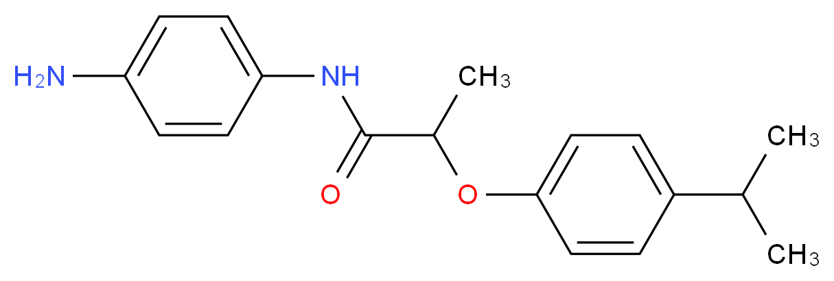 N-(4-Aminophenyl)-2-(4-isopropylphenoxy)-propanamide_分子结构_CAS_)