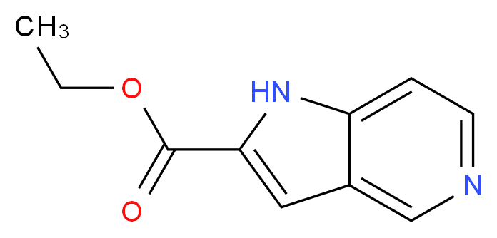 ethyl 1H-pyrrolo[3,2-c]pyridine-2-carboxylate_分子结构_CAS_800401-64-3