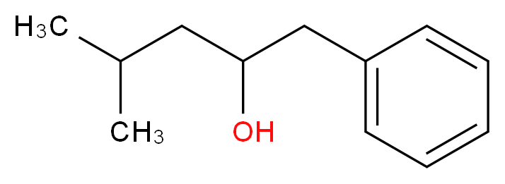 4-methyl-1-phenylpentan-2-ol_分子结构_CAS_7779-78-4