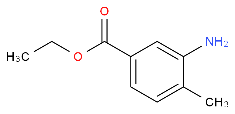 Ethyl 3-amino-4-methylbenzoate_分子结构_CAS_41191-92-8)