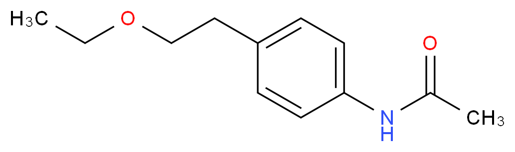 N-[4-(2-ethoxyethyl)phenyl]acetamide_分子结构_CAS_23563-26-0