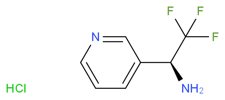 (1S)-2,2,2-trifluoro-1-(pyridin-3-yl)ethan-1-amine hydrochloride_分子结构_CAS_336105-46-5