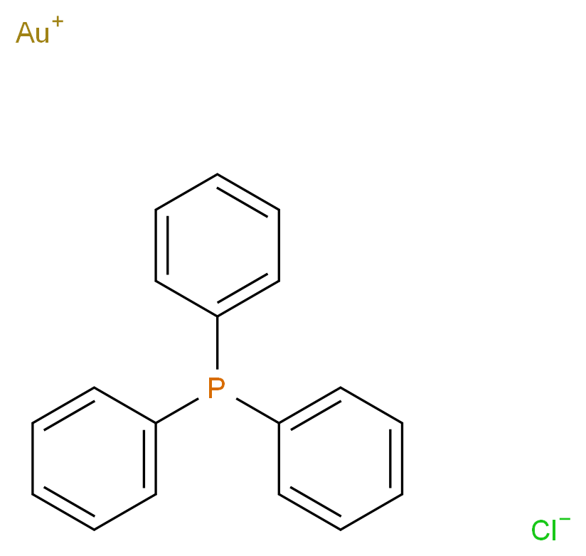 (三苯基膦)氯化金(I), Premion&reg;_分子结构_CAS_14243-64-2)