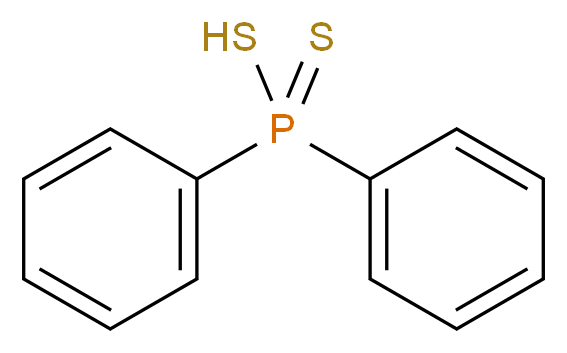 diphenyl(sulfanyl)-λ<sup>5</sup>-phosphanethione_分子结构_CAS_1015-38-9