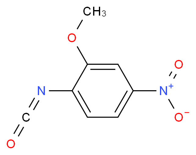 1-isocyanato-2-methoxy-4-nitrobenzene_分子结构_CAS_33484-67-2