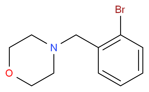 4-(2-Bromobenzyl)morpholine_分子结构_CAS_91130-51-7)