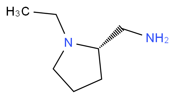 (2S)-2-Aminomethyl-1-ethylpyrrolidine_分子结构_CAS_22795-99-9)