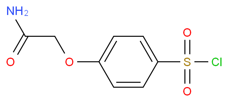 4-Carbamoylmethoxy-benzenesulfonyl chloride_分子结构_CAS_)