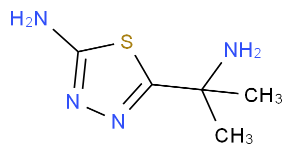 5-(2-aminopropan-2-yl)-1,3,4-thiadiazol-2-amine_分子结构_CAS_1255147-42-2