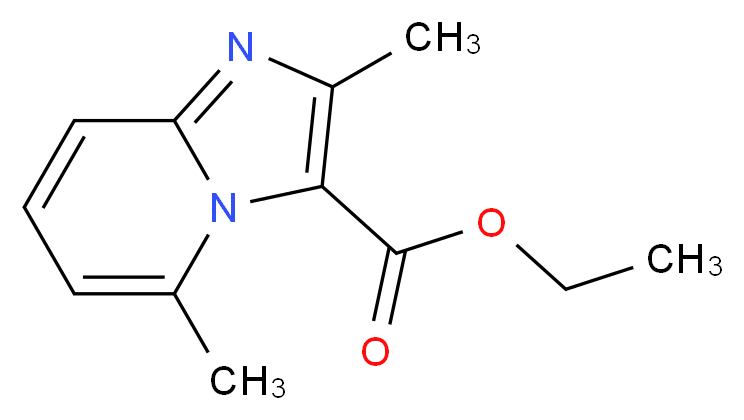ethyl 2,5-dimethylimidazo[1,2-a]pyridine-3-carboxylate_分子结构_CAS_81438-49-5