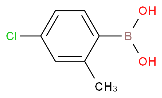 4-Chloro-2-methylphenylboronic acid_分子结构_CAS_209919-30-2)