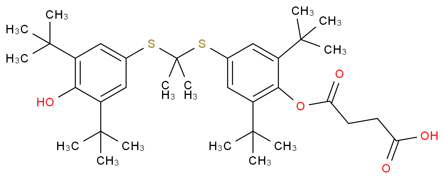 Succinobucol_分子结构_CAS_216167-82-7)