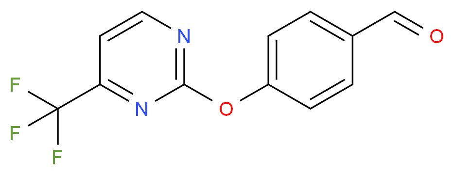 4-{[4-(Trifluoromethyl)pyrimidin-2-yl]oxy}benzaldehyde 95%_分子结构_CAS_)