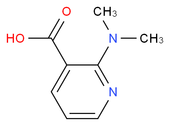 2-(Dimethylamino)nicotinic acid_分子结构_CAS_)