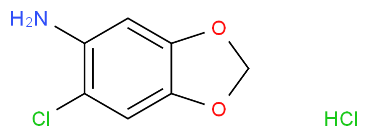 6-Chloro-benzo[1,3]dioxol-5-ylamine hydrochloride_分子结构_CAS_)