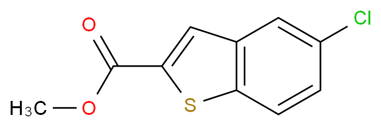 methyl 5-chloro-1-benzothiophene-2-carboxylate_分子结构_CAS_35212-96-5