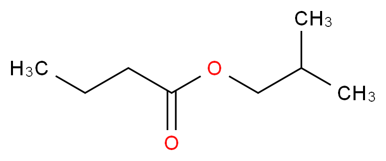 2-methylpropyl butanoate_分子结构_CAS_539-90-2
