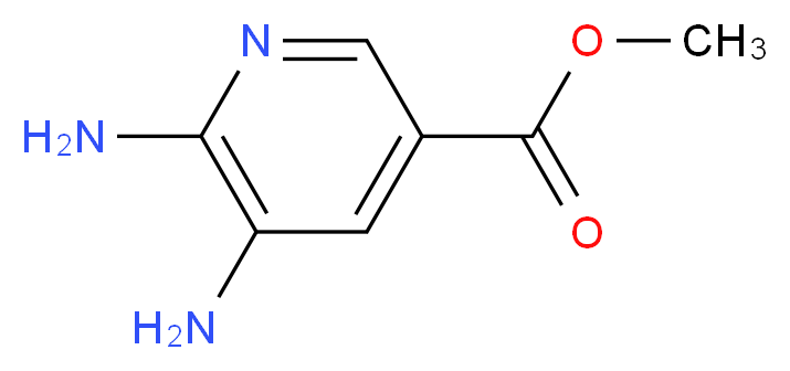 methyl 5,6-diaminopyridine-3-carboxylate_分子结构_CAS_104685-76-9