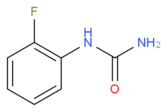 2-氟苯基尿素_分子结构_CAS_656-31-5)