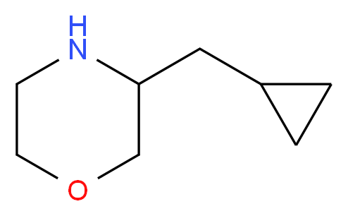 3-(cyclopropylmethyl)morpholine_分子结构_CAS_1337410-09-9