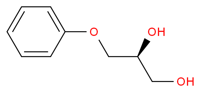 (2S)-3-phenoxypropane-1,2-diol_分子结构_CAS_139165-57-4