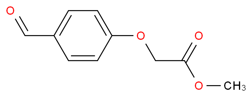 methyl 2-(4-formylphenoxy)acetate_分子结构_CAS_)
