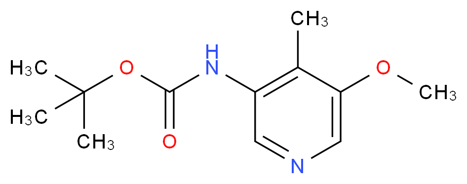 tert-Butyl 5-methoxy-4-methylpyridin-3-ylcarbamate_分子结构_CAS_1045858-10-3)